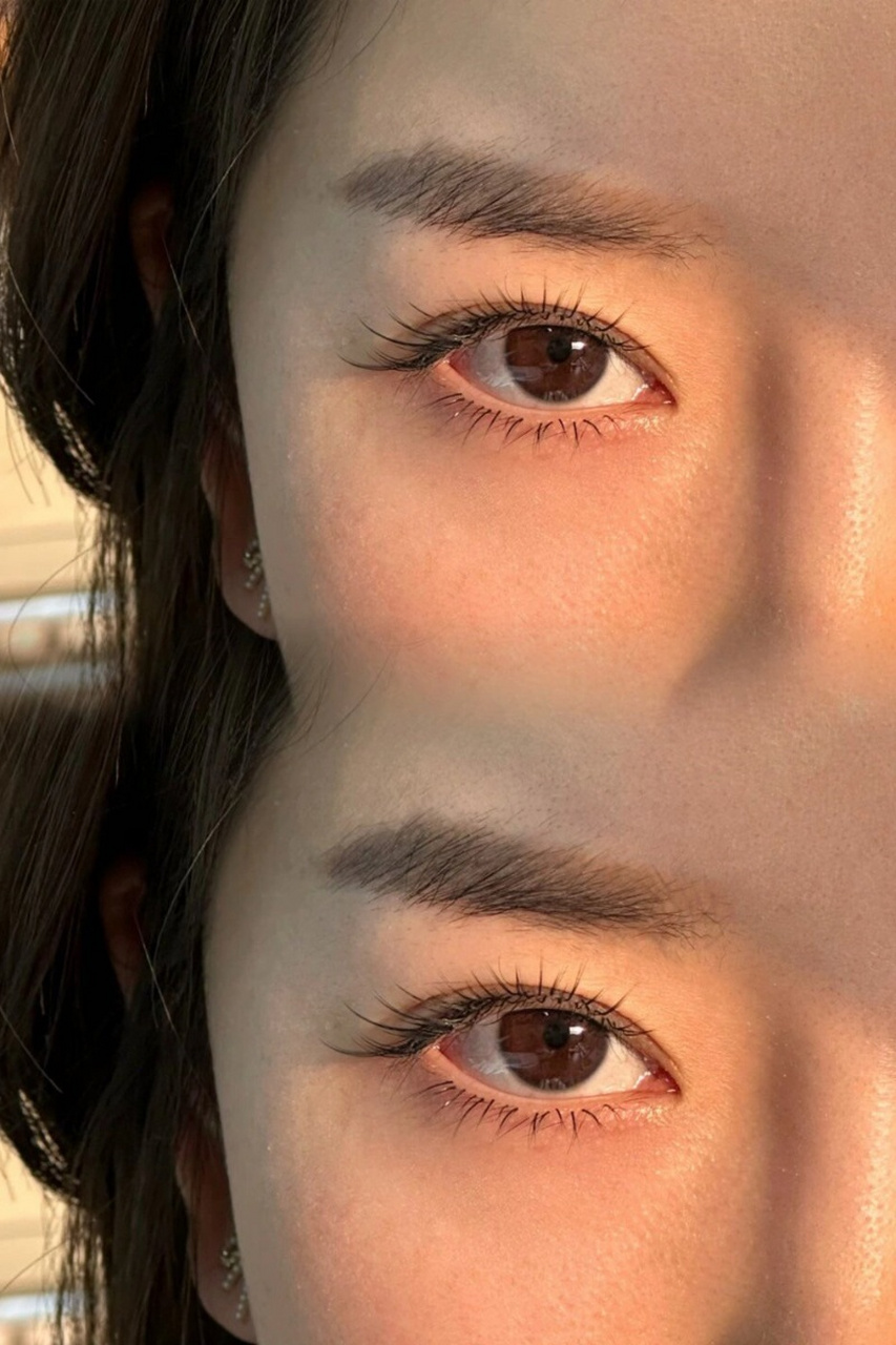 98  在化妆的时候,我特别注意了下毛手法的改变