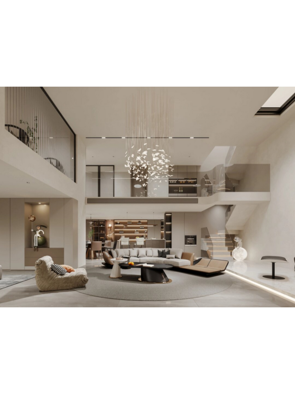 让我看看你们的挑空大客厅  我们家正在装修的地下室,面积有138平方米