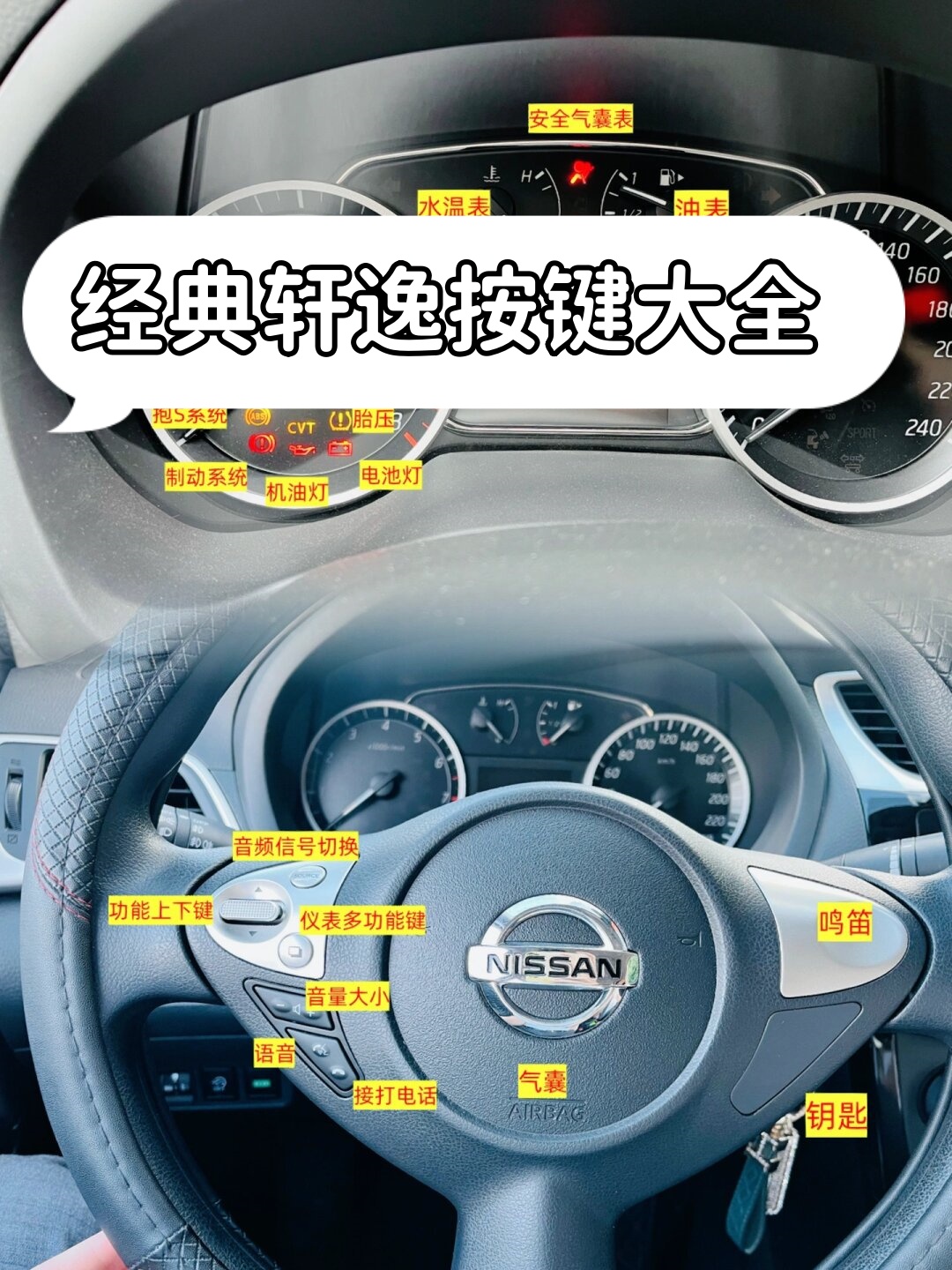 经典轩逸按键大全 轩逸的眼.@暄莹汽车笔记的动态