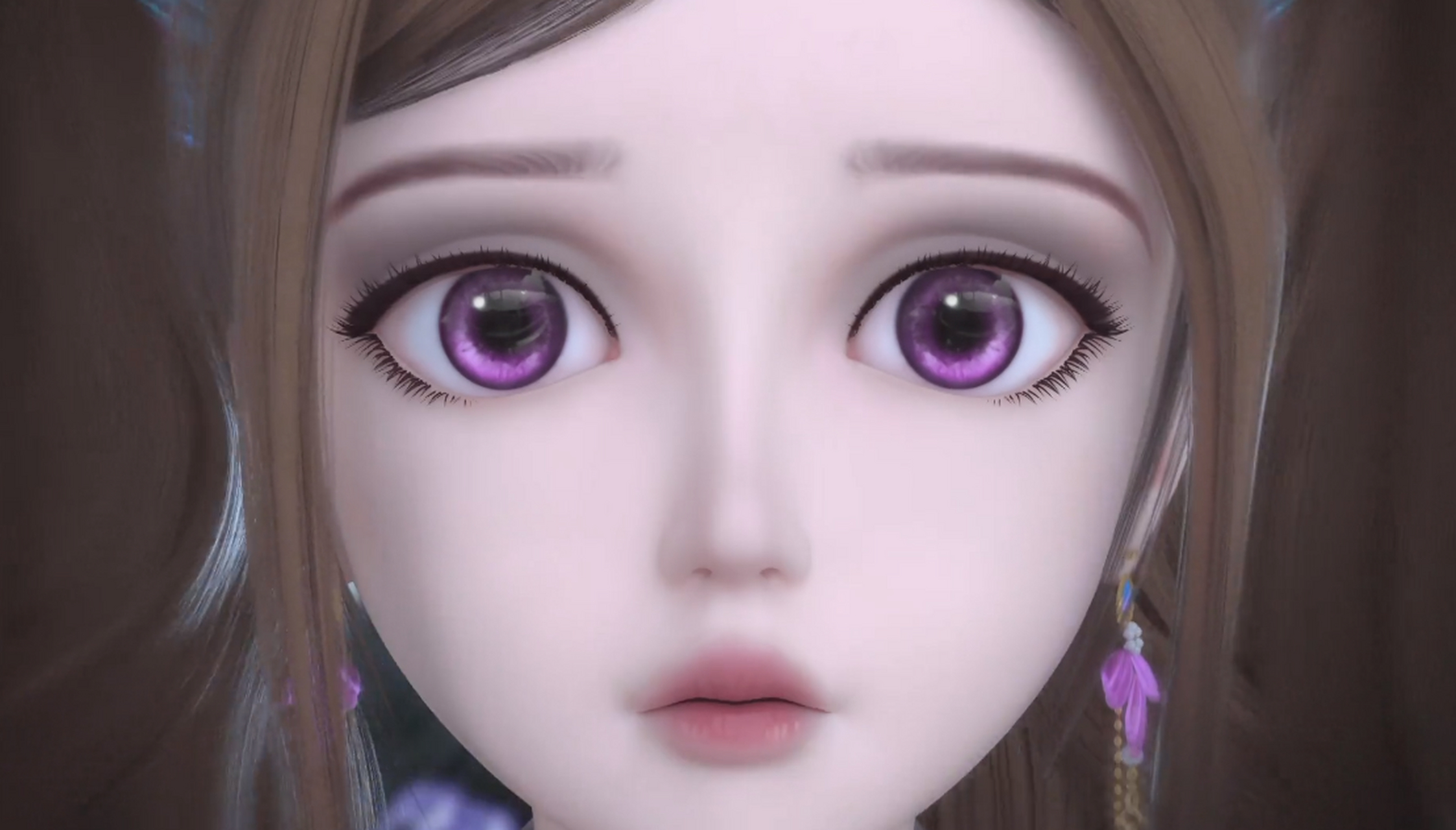 叶罗丽#紫色眼眸.