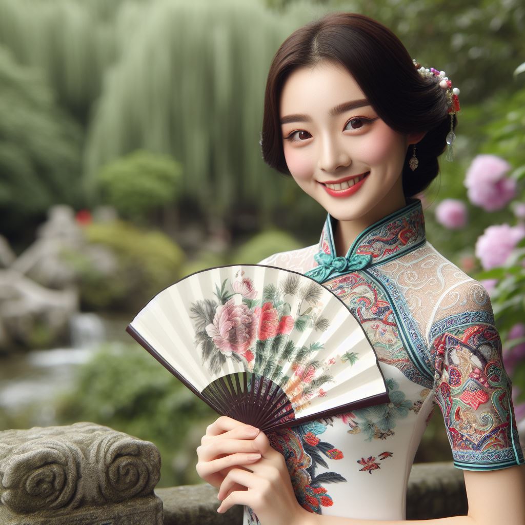 ai绘画56个民族,汉族美女