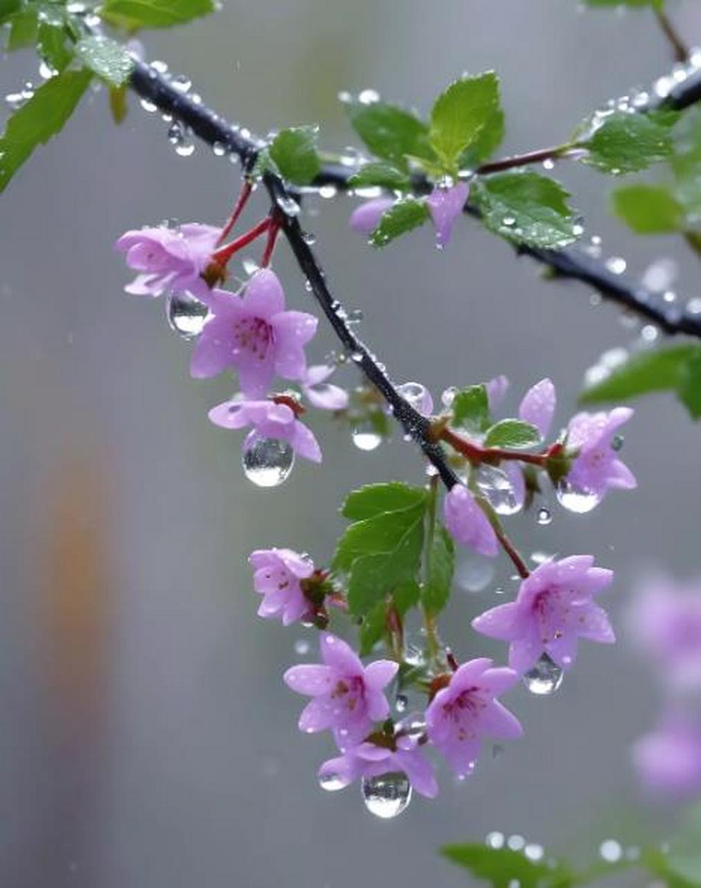 雨中花图片 禅意图片