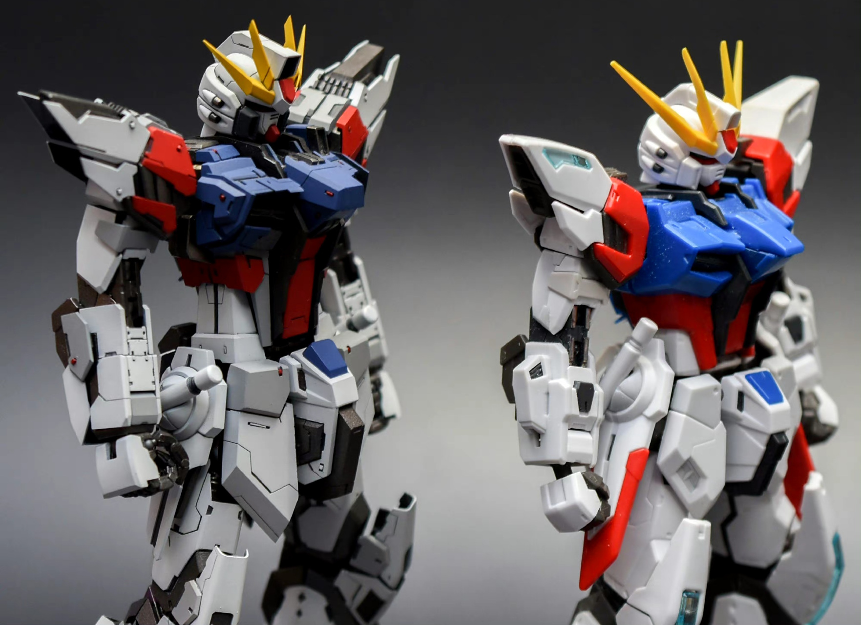 模型欣赏:模型师keil制作的rg创制强袭高达,机体出自动画《高达创战者