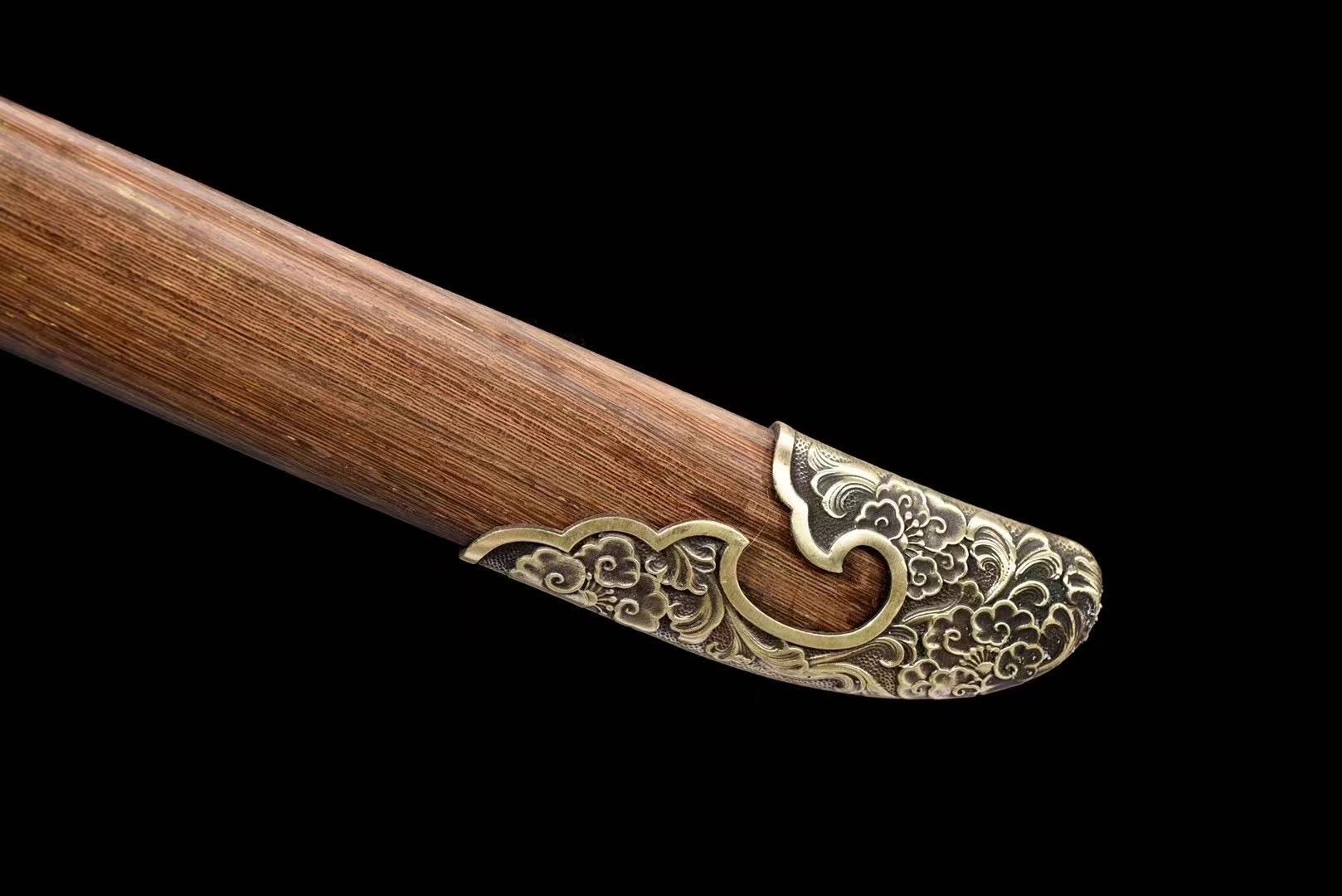 铜装花纹钢丁修苗刀