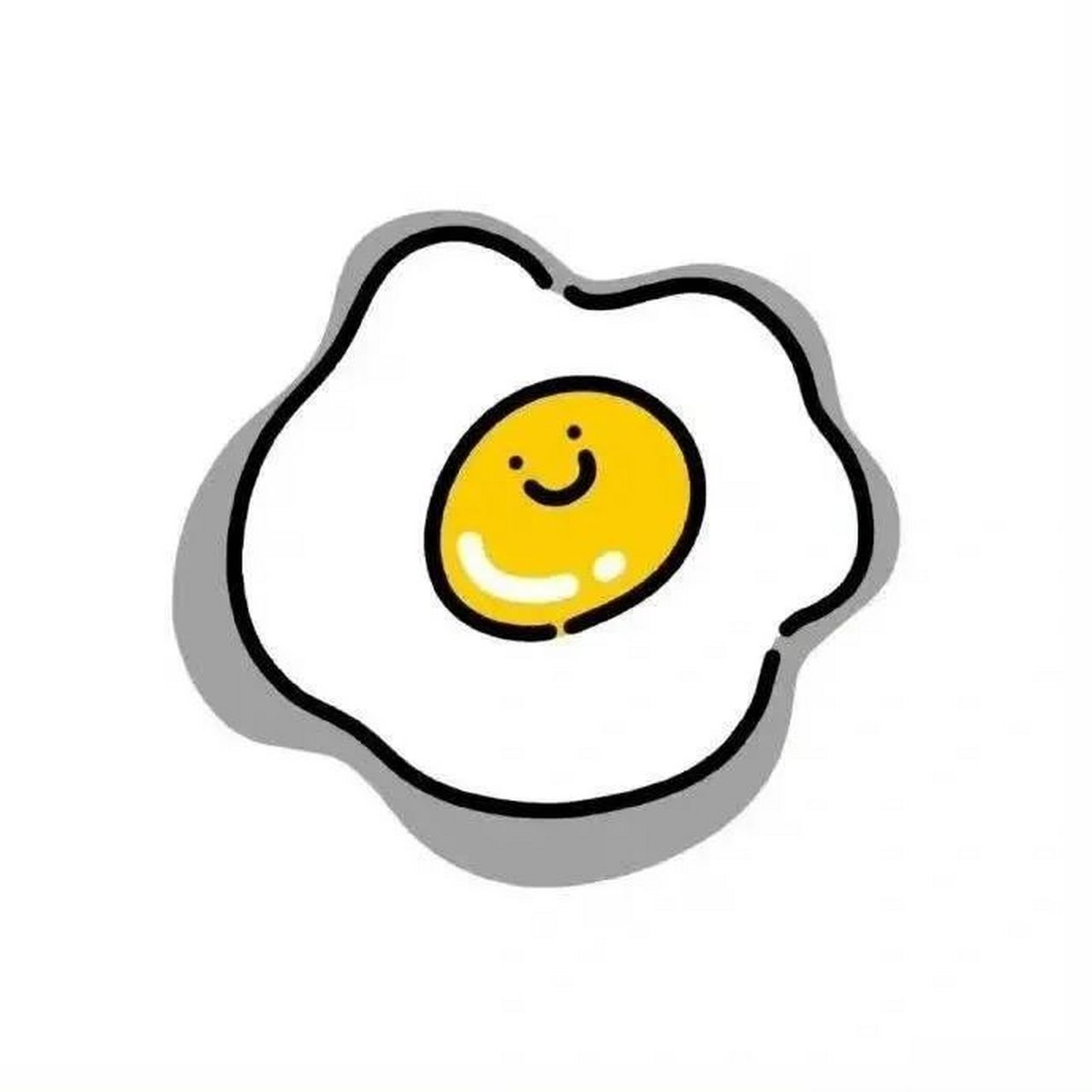 超 可爱简约白底头像