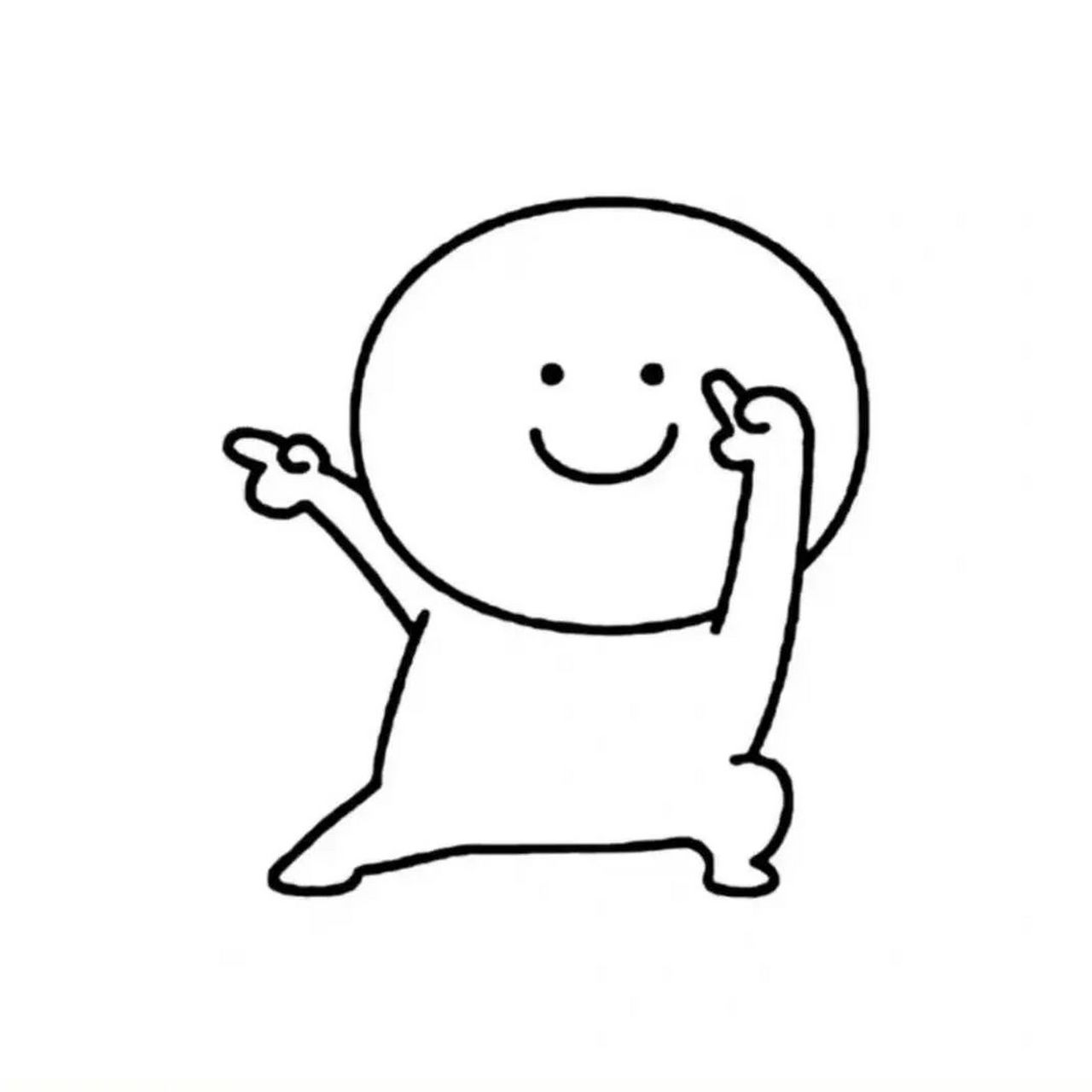 超 可爱简约白底头像