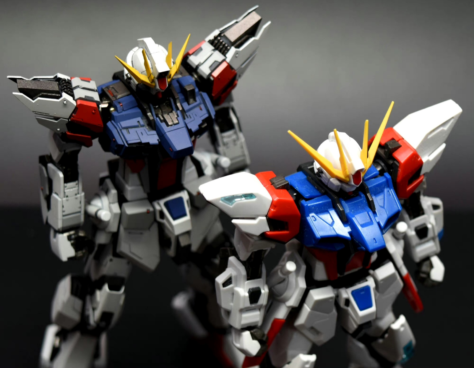 模型欣赏:模型师keil制作的rg创制强袭高达,机体出自动画《高达创战者