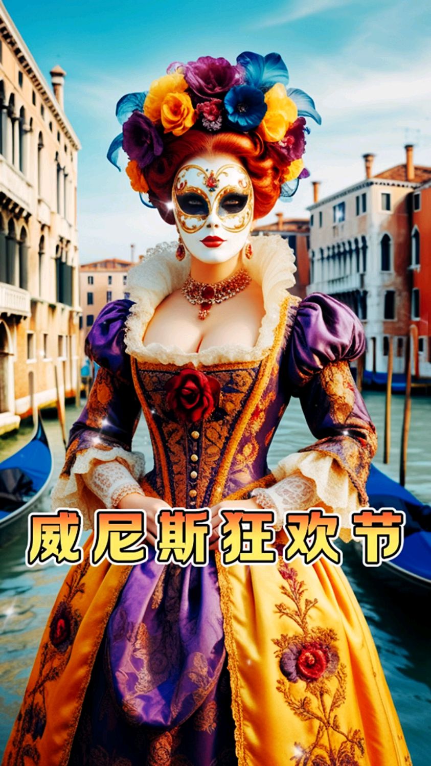 威尼斯狂欢节,一场穿越时空的绮丽盛宴,流光溢彩间绽放雍荣华贵古典美