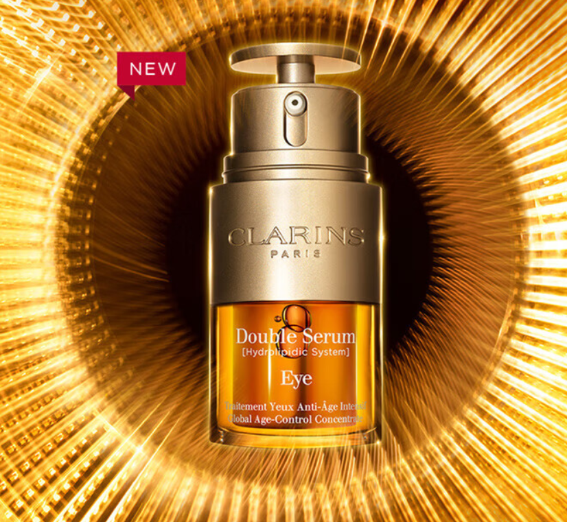 娇韵诗clarins双萃焕活眼部精华眼霜:熬夜党必备,告别黑眼圈!