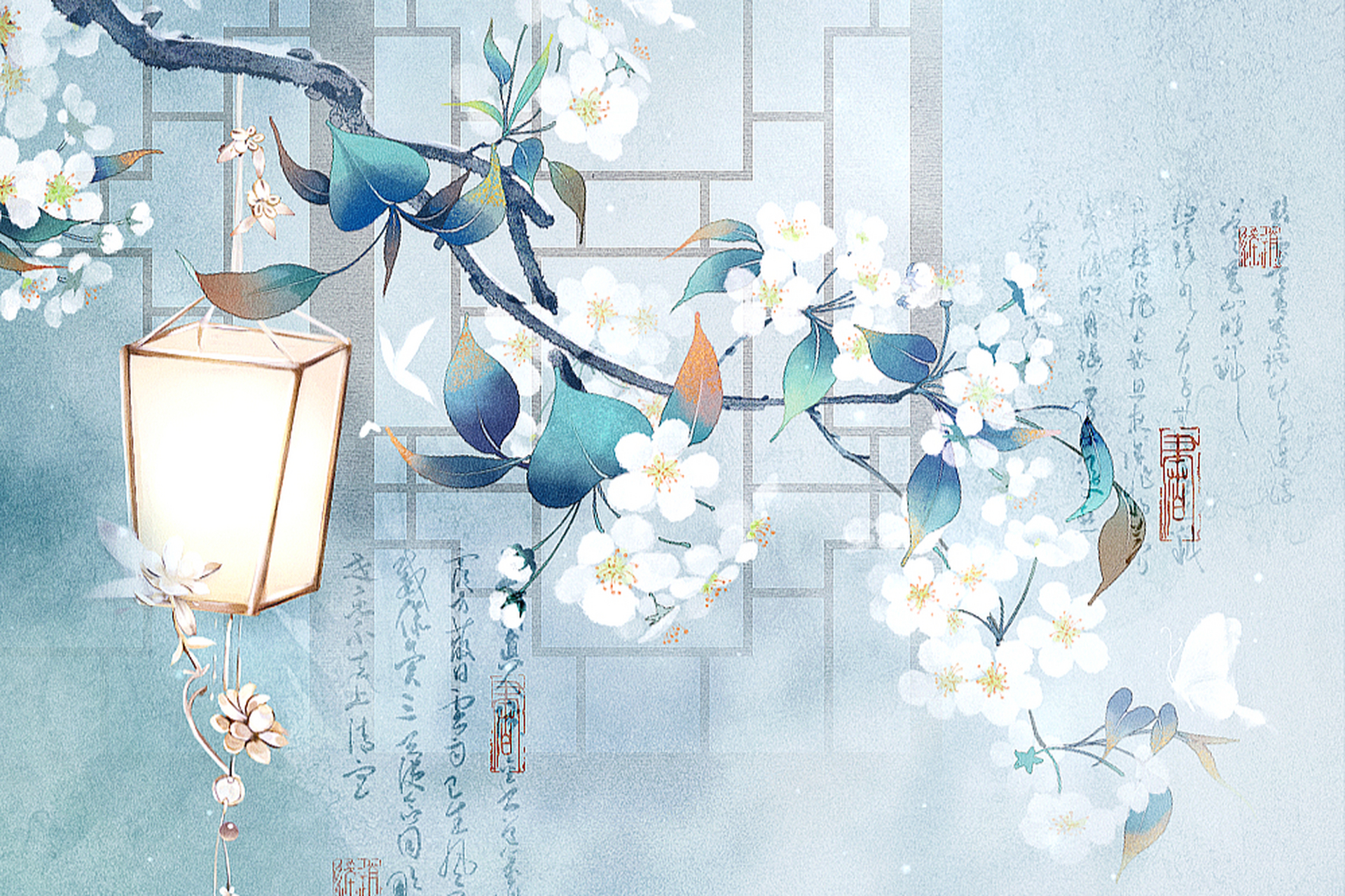 春日繁花与中国古诗绝配,素雅的花瓣,朦胧的天光,春日景象,花开花落