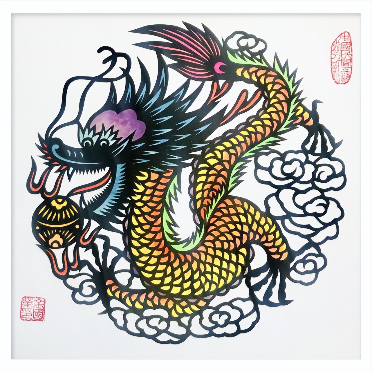 苏州非遗里的"龙"丨代表性传承人金国荣真丝剪纸"祥龙"