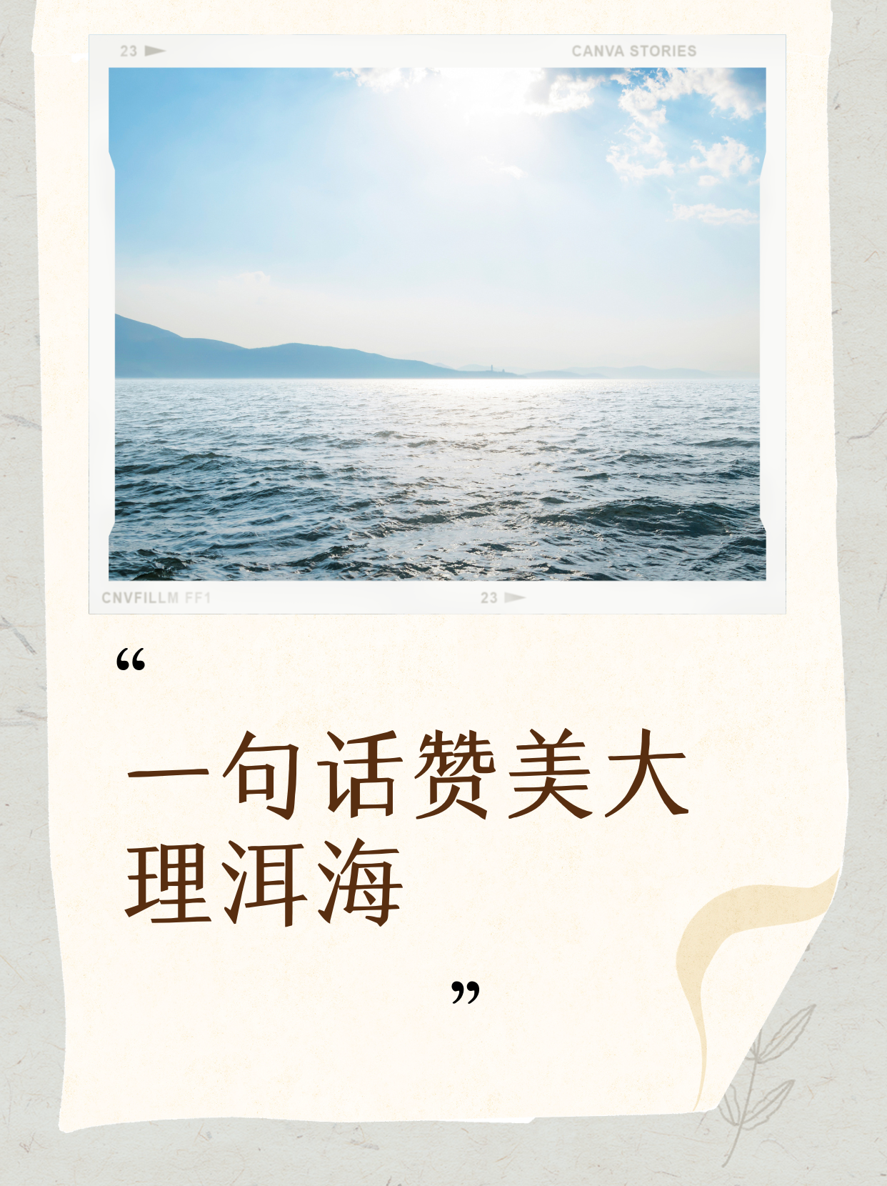 让人一见倾心"那么接下来让我们看看这十句赞美大理洱海的句子吧!