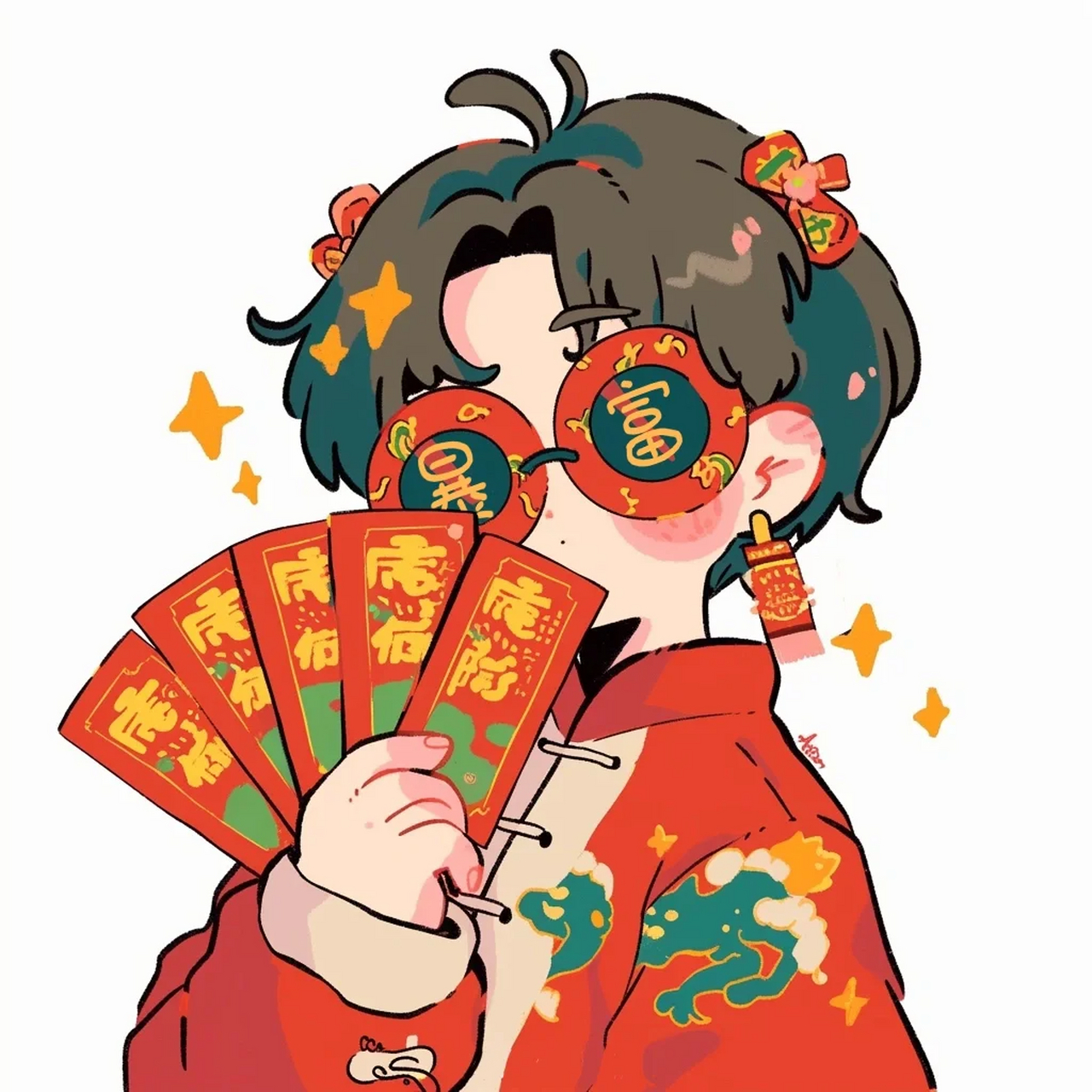 94新年暴富情侣头像  94美少女战士与地场卫  94红红火火暴富又