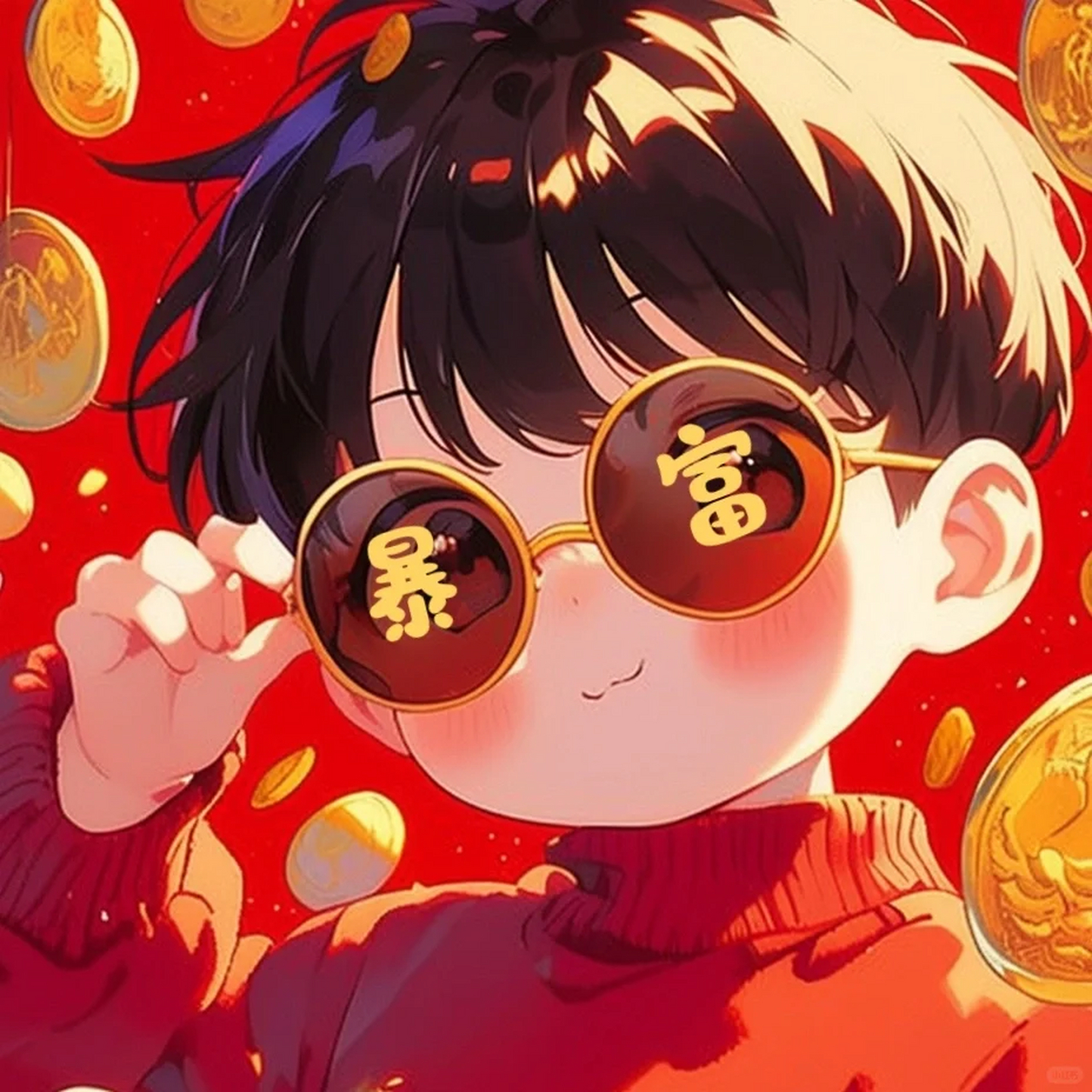 新年头像|那就90大家暴富吧![鲜花] 2024年祝大家暴富!