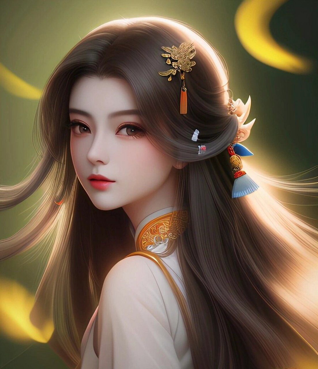 美女图鉴  我热爱古风插画,尤其是那些精致的古风头像和唯美的古装