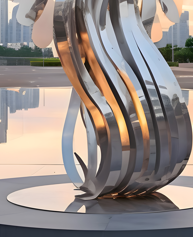 城市广场凤凰雕塑造型,凤凰艺术雕塑太美了