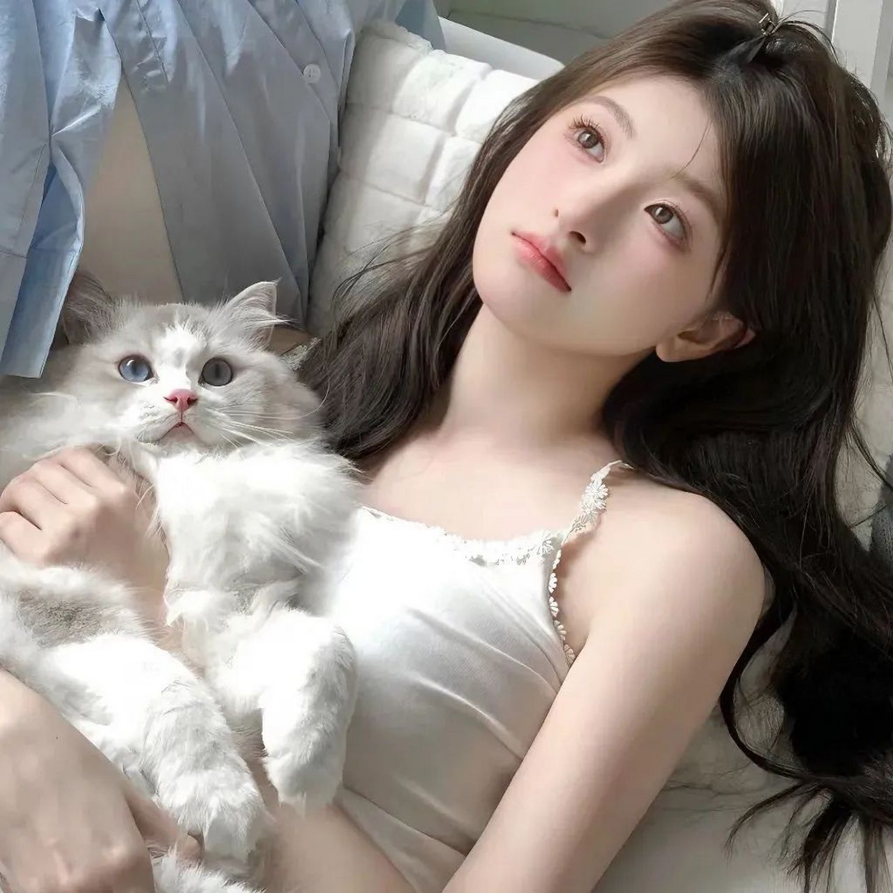 清冷感女生头像  "我是个很自律的人,既然说了要减肥,我就要天天说"#2