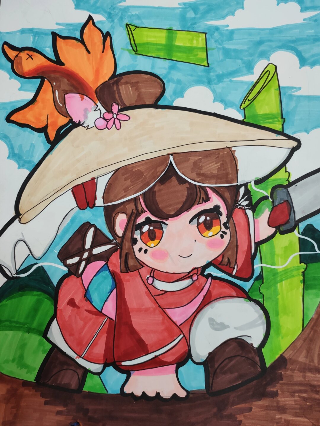 当我拿起画笔,开始绘制手绘国风动漫的那一刻,我