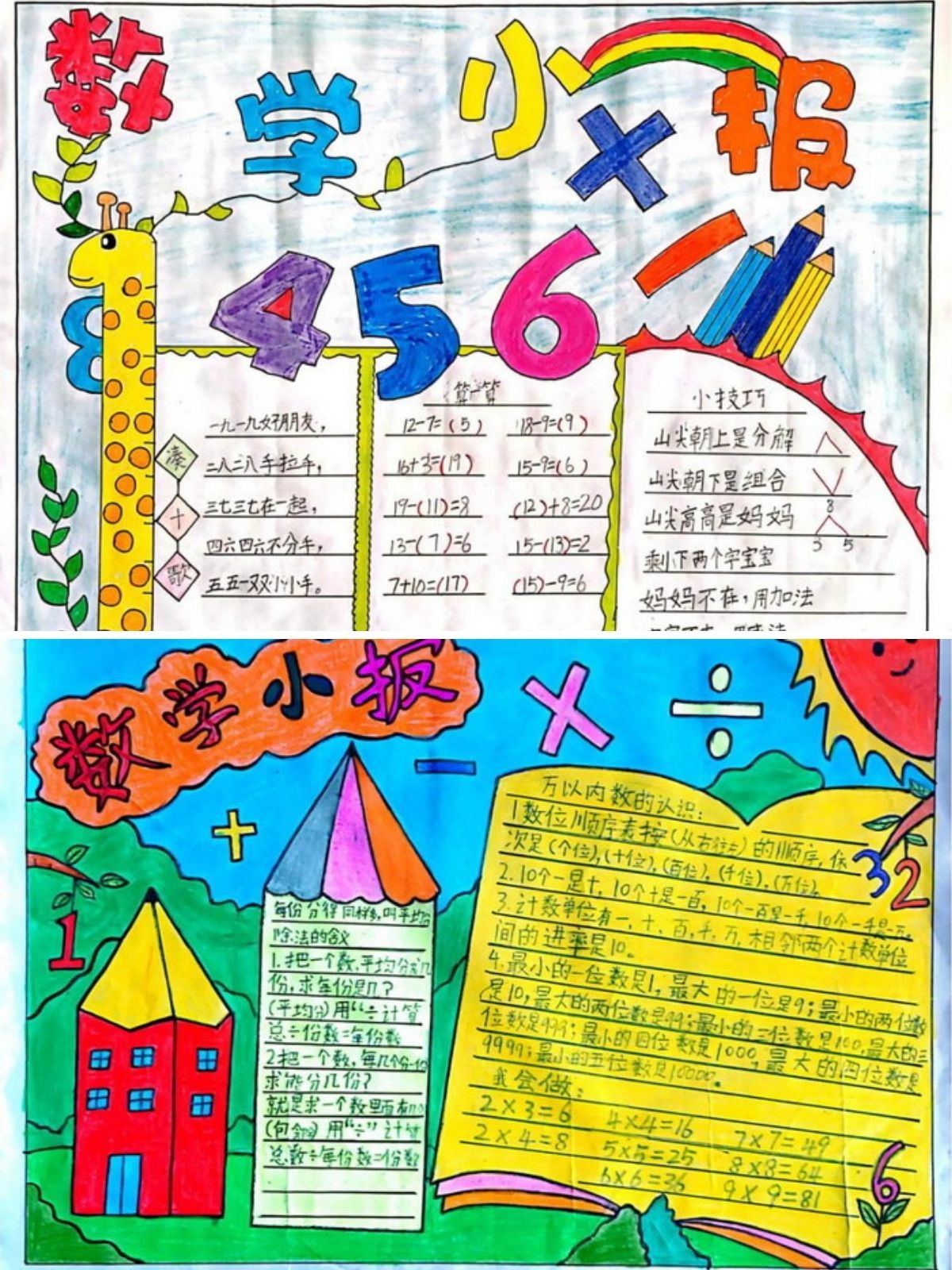 三年级数学手抄报怎么画 三年级数学手抄报绘制攻略  首先