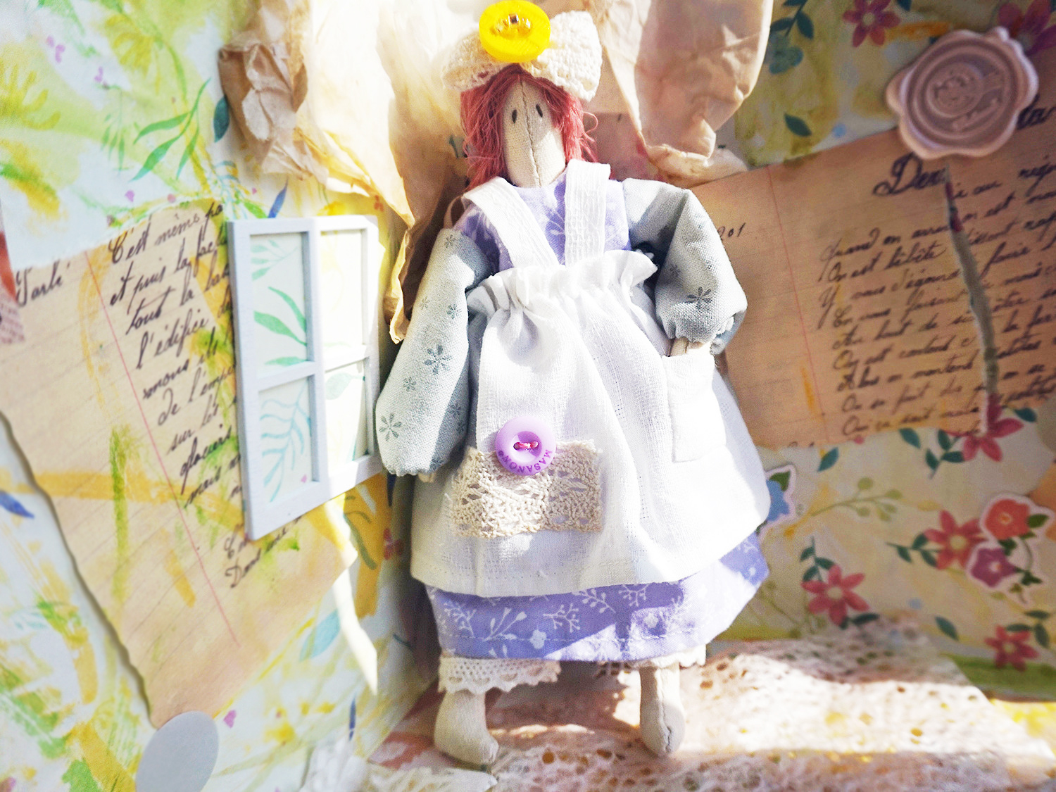 清新可爱的手工布娃娃制作