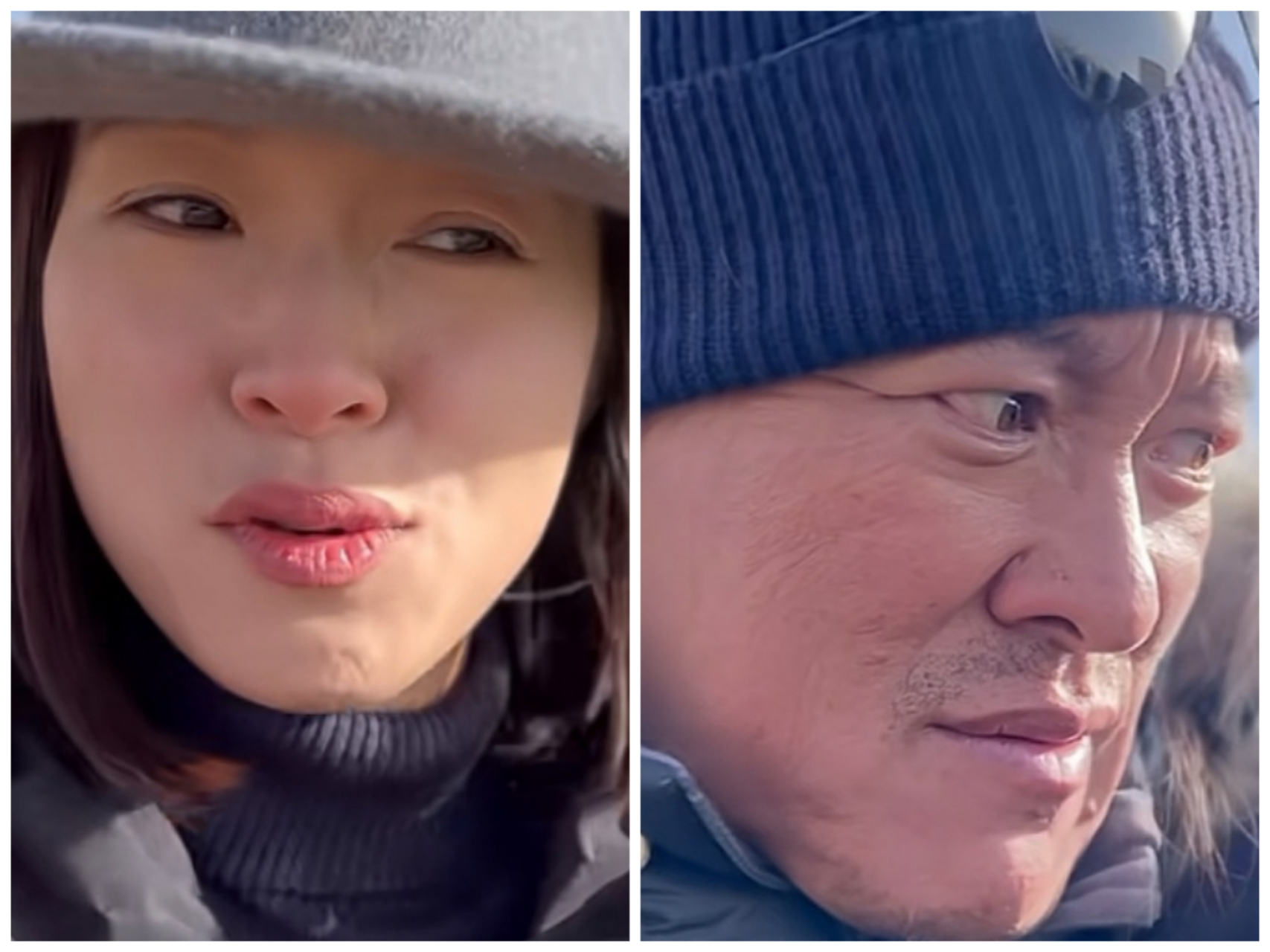 江一燕在社交网络上公开了老公赵汉唐的正面照,罕见同框秀恩爱.