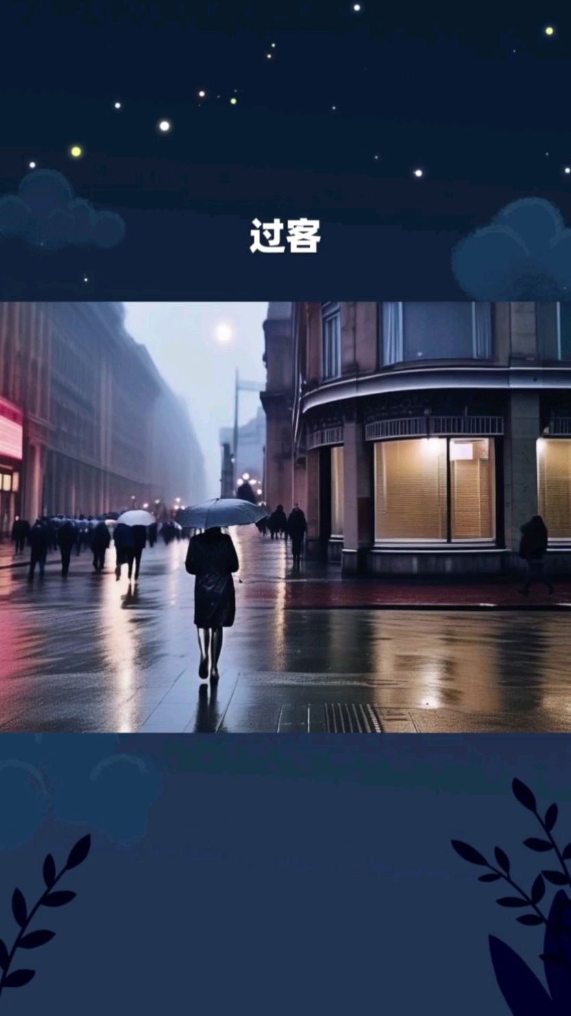 过客写给每一个孤独的灵魂
