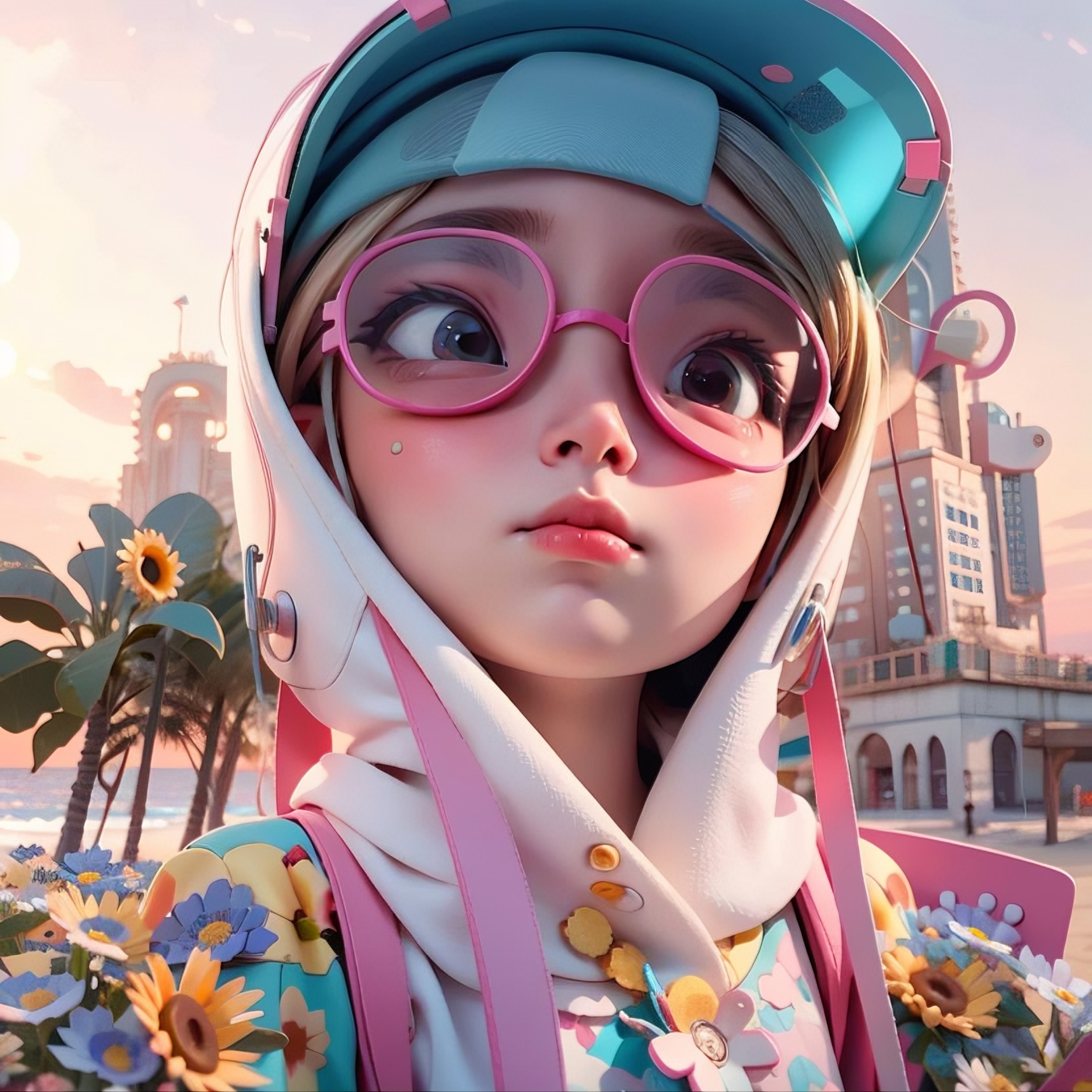 ai绘制女生头像