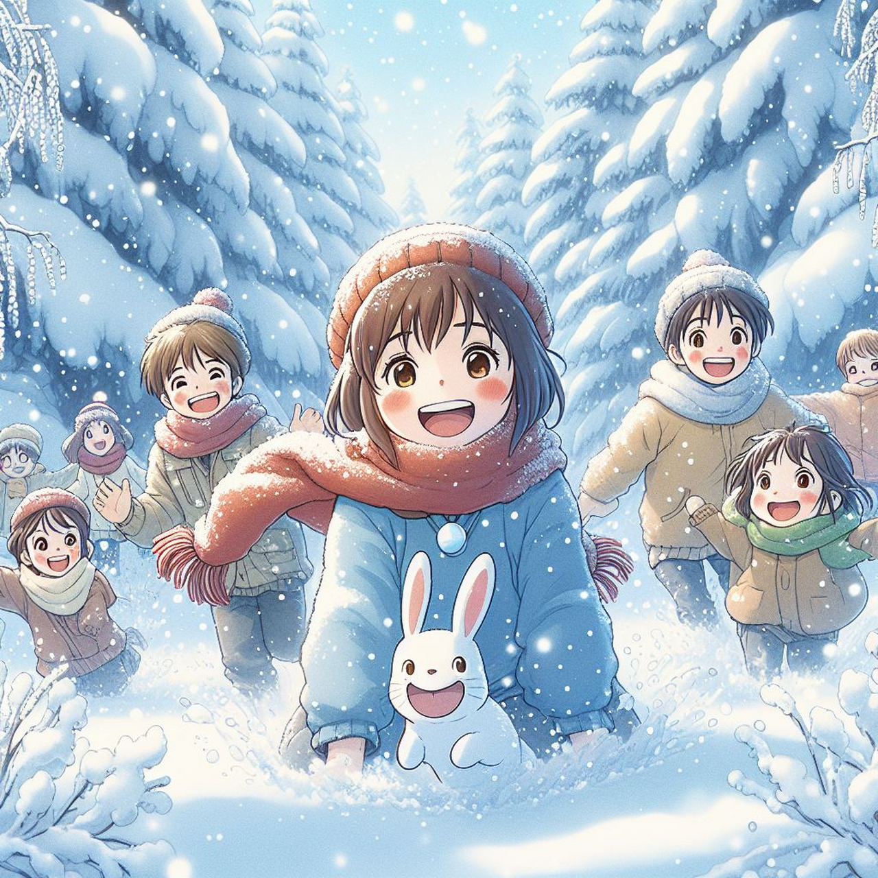 "ai之雪落童梦境" "在二次元,迪士尼和宫崎骏的世界里,雪花如梦幻般