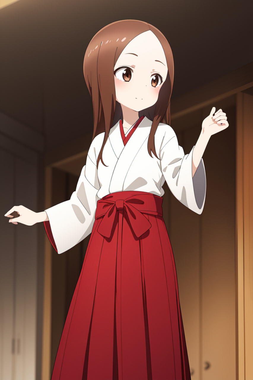 二次元# 穿上巫女服的高木同学真可爱[awsl]