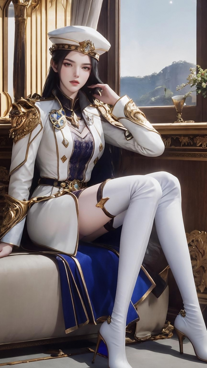 国漫女神|《斗罗大陆ii绝世唐门》赏月ai手机壁纸:星罗帝国云罗学院