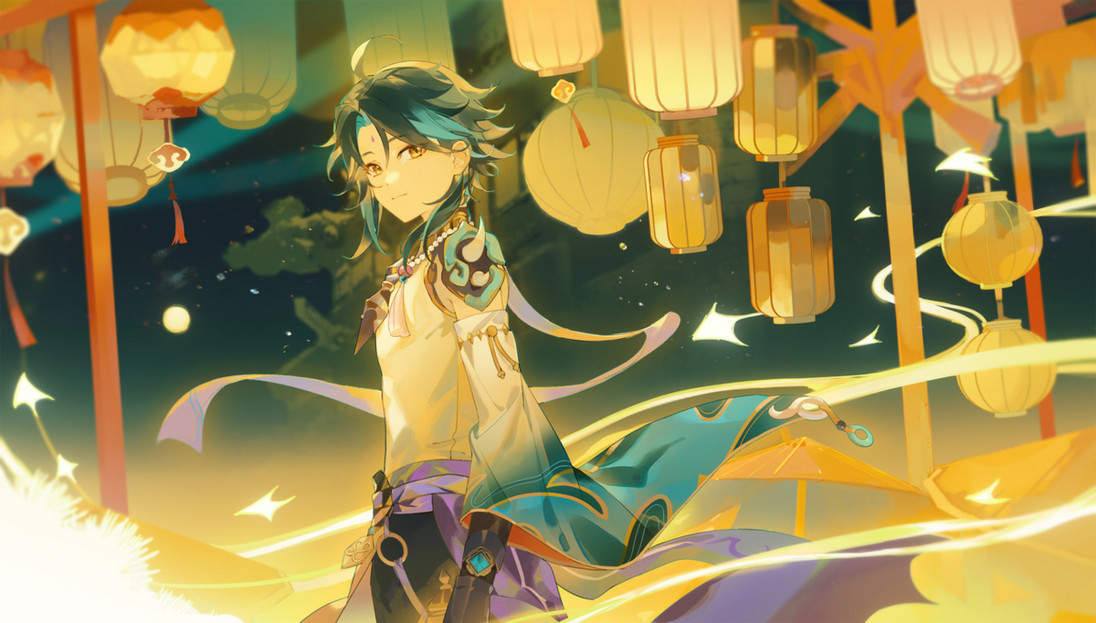 孤独的仙人却守护着天下的团圆 #原神# 画师:sevall #2月图文动态激励