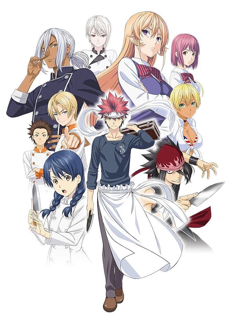 《食戟之灵》  这是我在逛小破站的时候发现的一部下饭动漫,该作以