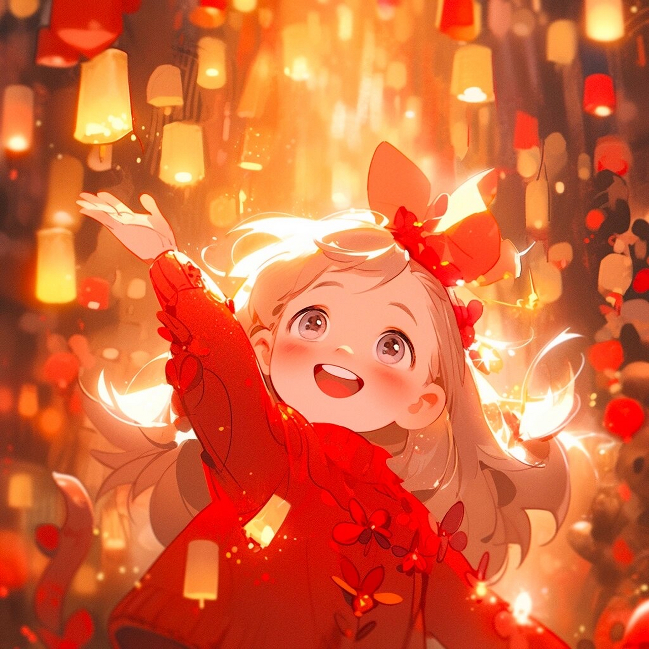 红红火火过新年 新年就要换红色头像90