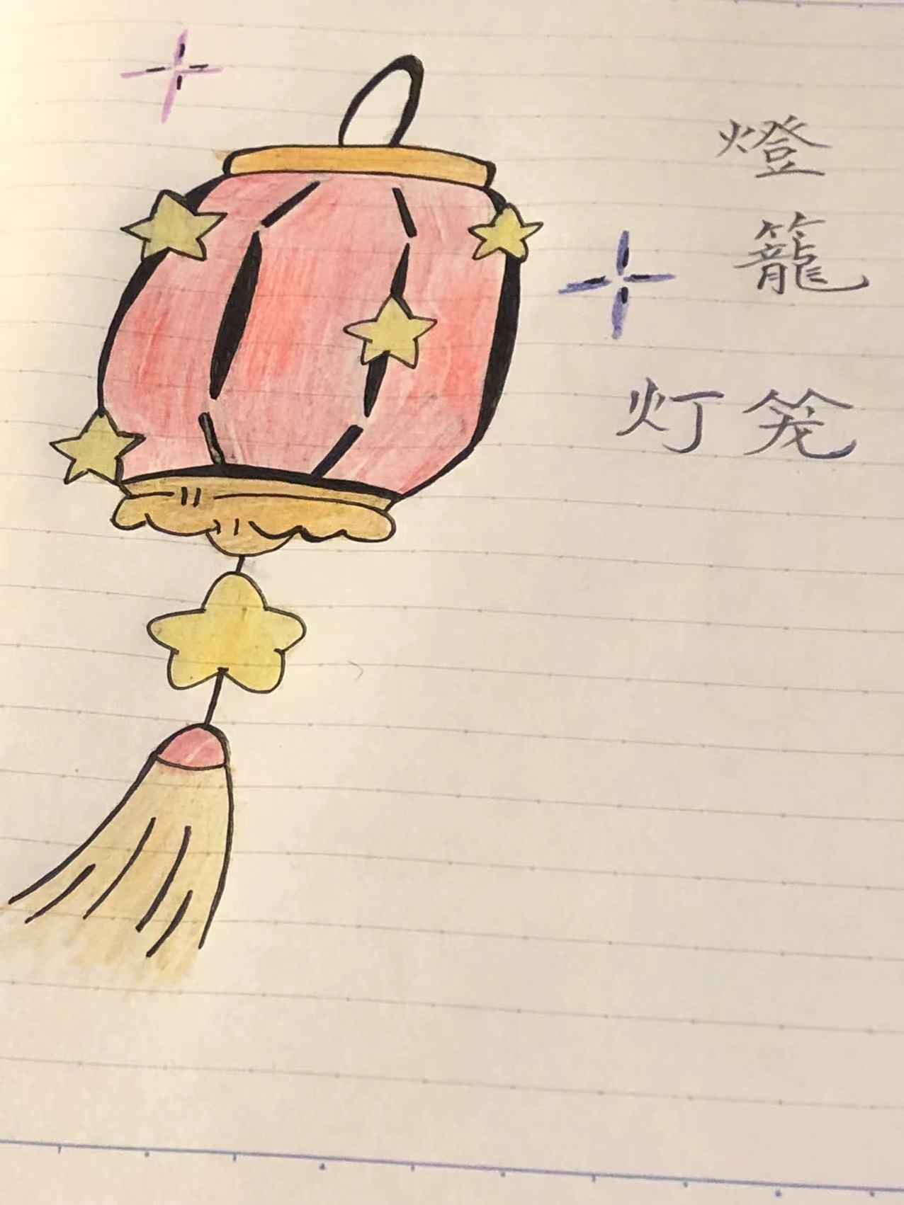 新年漂亮灯笼的画法