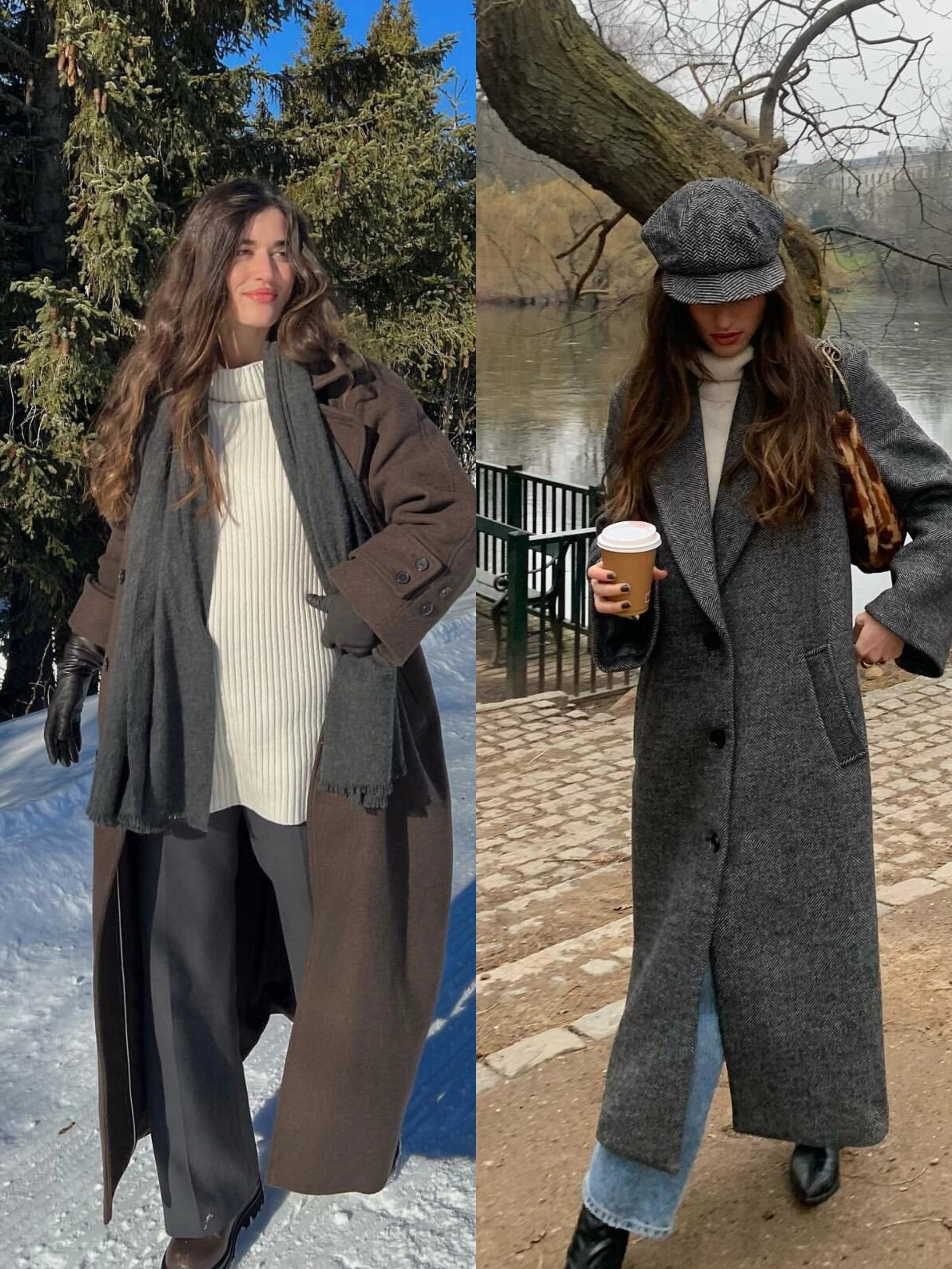 终于找到初春的"梦中情衣"了!20款廓形大衣及搭配,又美又得体