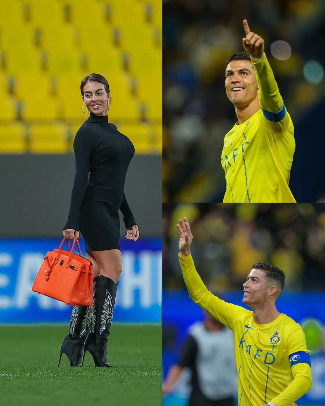 c罗女友走到球场大秀身材#体育焕新季