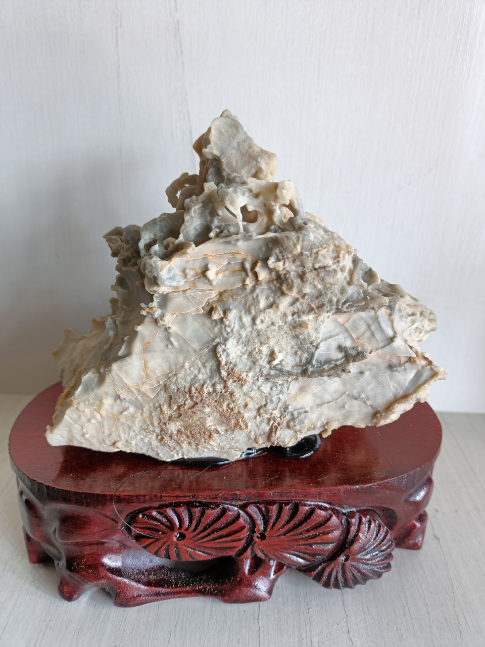 原生态观赏石,风凌石摆件,造型独特精美,规格16*13*7厘米,重量1461.