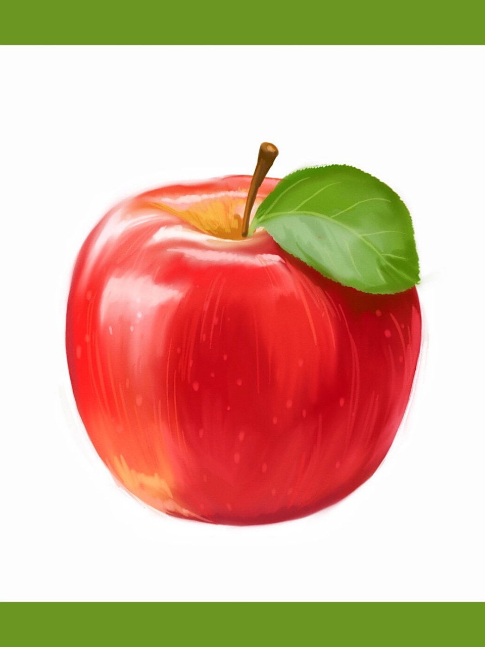 公主们跟我一起来画个苹果吧!