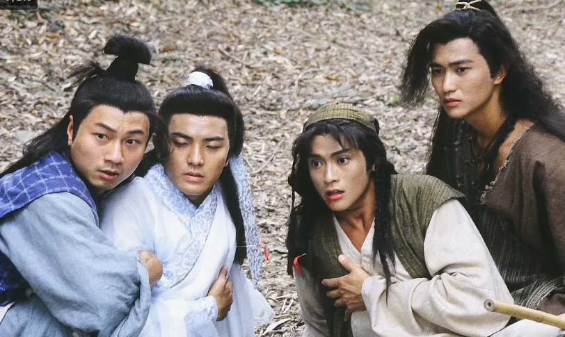 南帝北丐(从左至右:周伯通,段王爷,洪七公)一个魔教中人,却一直喜欢段