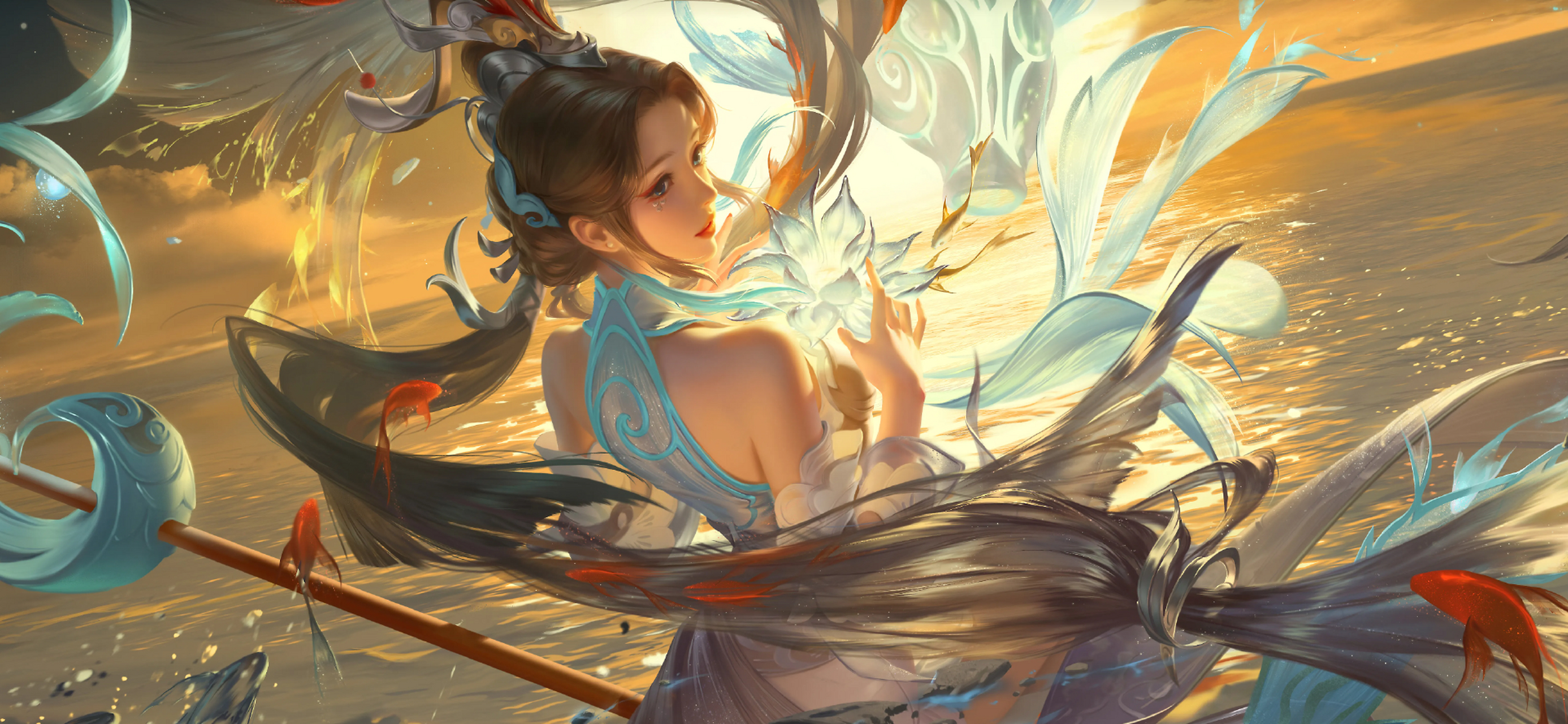 其中白鹤梁神女,荣耀中国节系列,滕王阁序,至美风华等皮肤质量高,意义