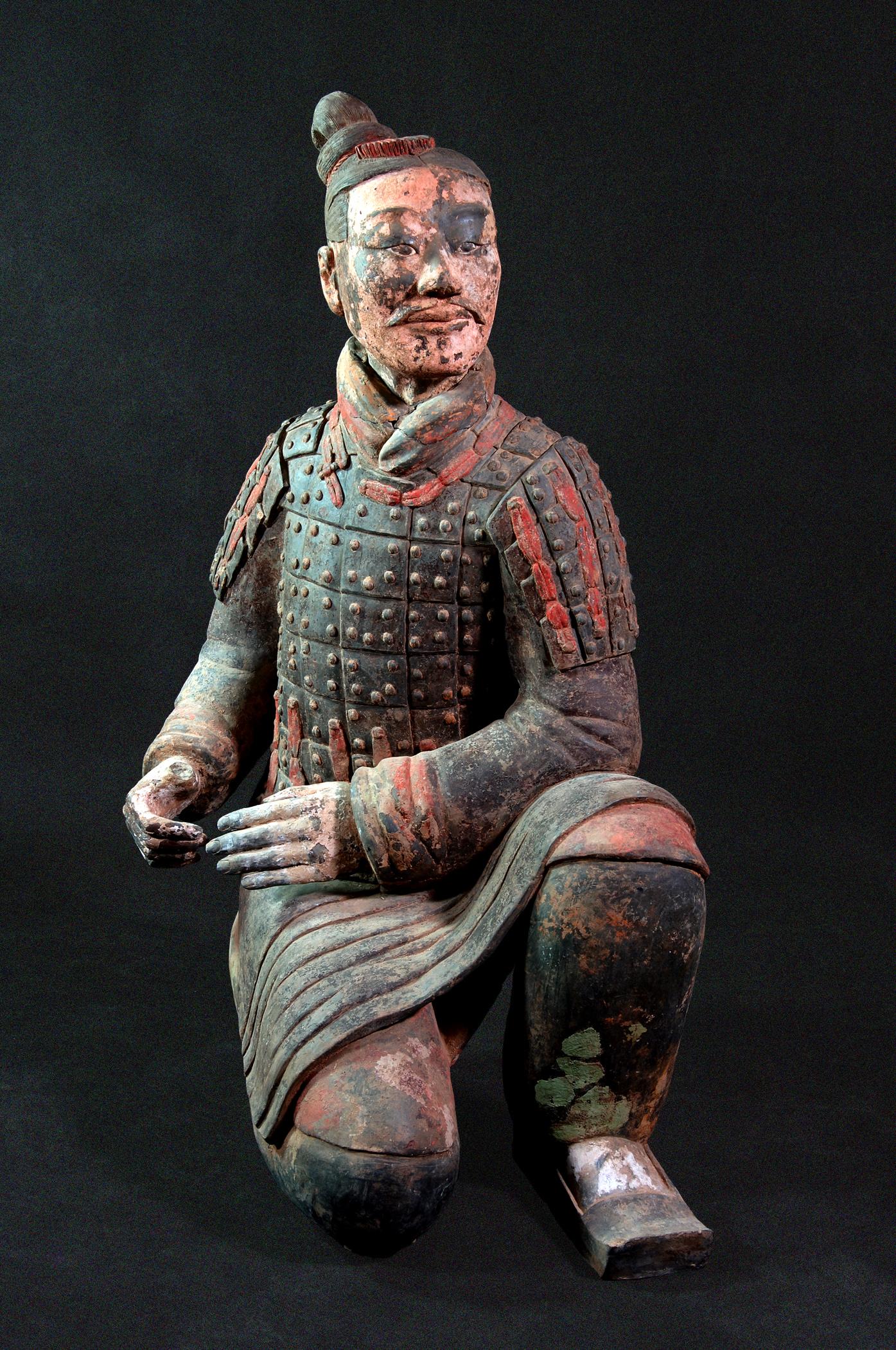 回顾兵马俑是活人烧制一尊兵马俑开裂真相水落石出