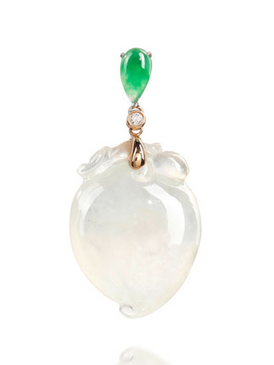 年味记忆# 细白底翡翠指的是底色为纯净的白色,具有良好透明度和细腻