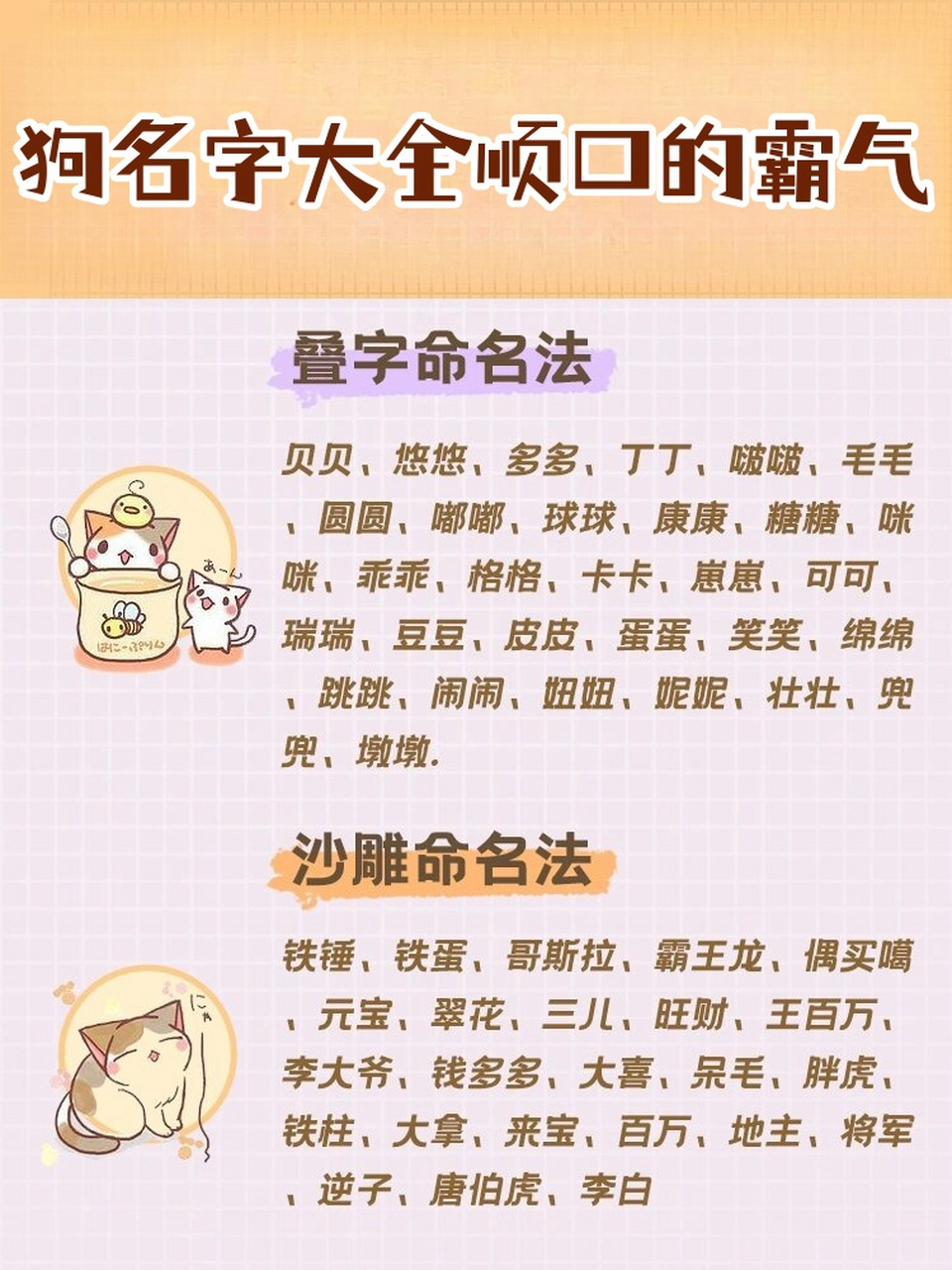 狗狗取名字霸气图片