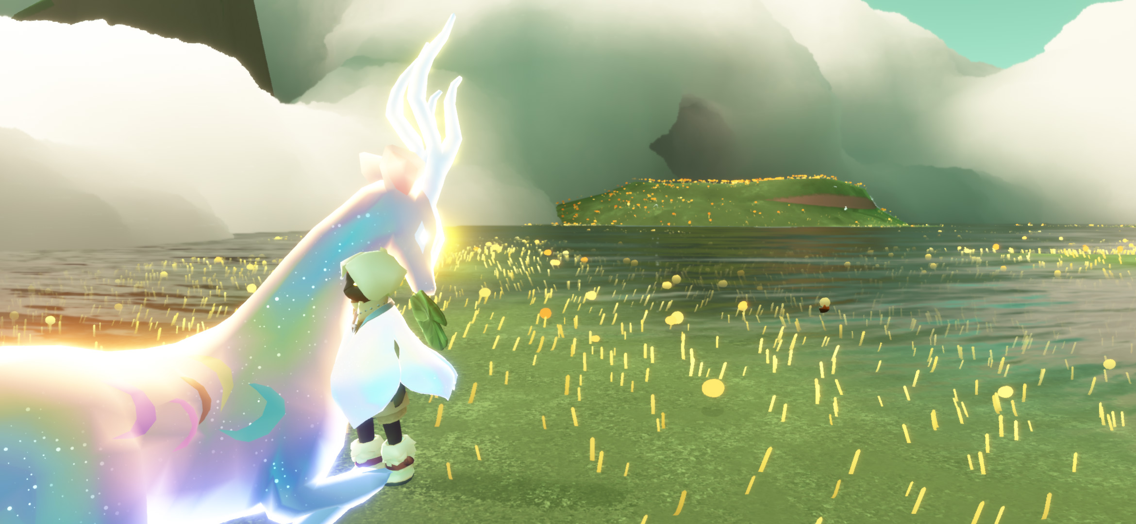 光遇:九色鹿斗篷特殊功能太治愈,成功了庆功,失败了吃席!