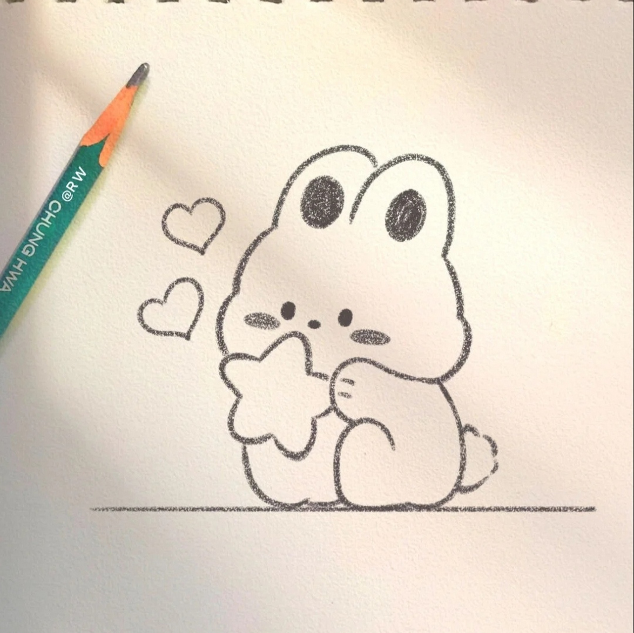 我今天的简笔画教程又来咯! 一起来画可爱小小熊吧!