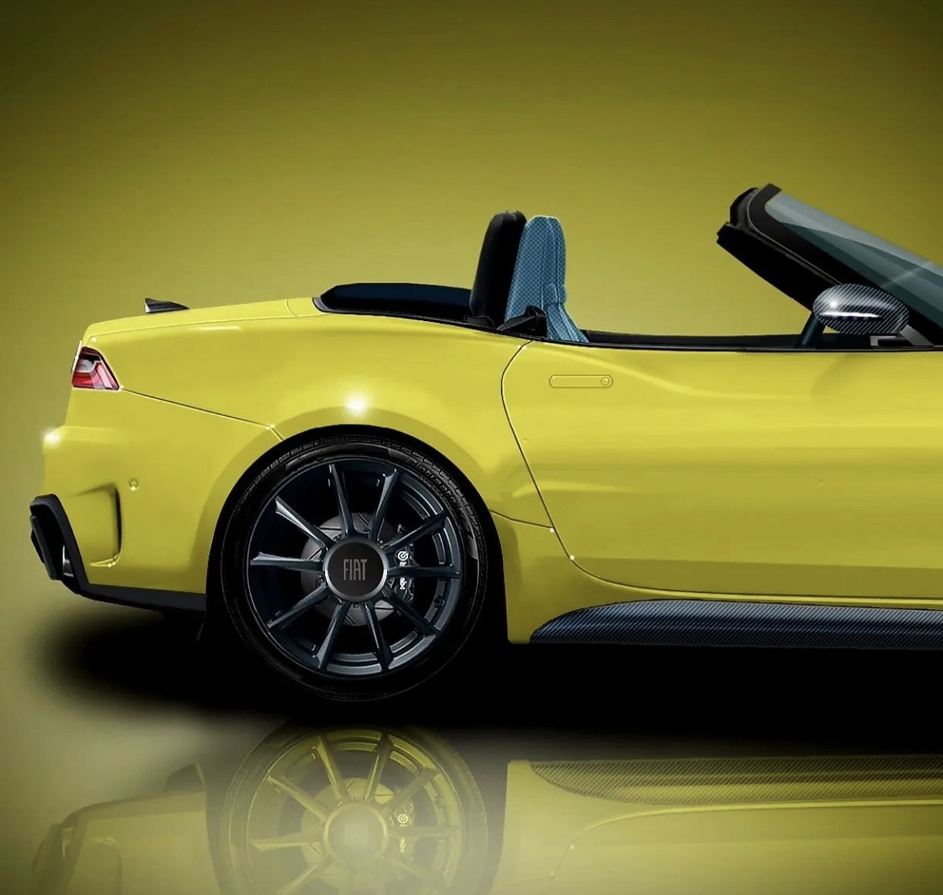 菲亚特spider 概念车,小巧的车身却透露出一丝霸气[大笑]