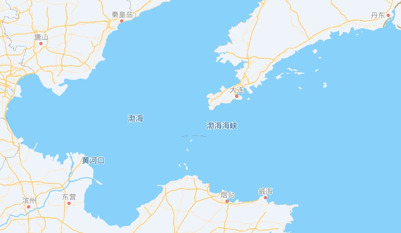 辽东半岛与山东半岛直线距离仅100多公里,但从山东烟台至辽宁大连