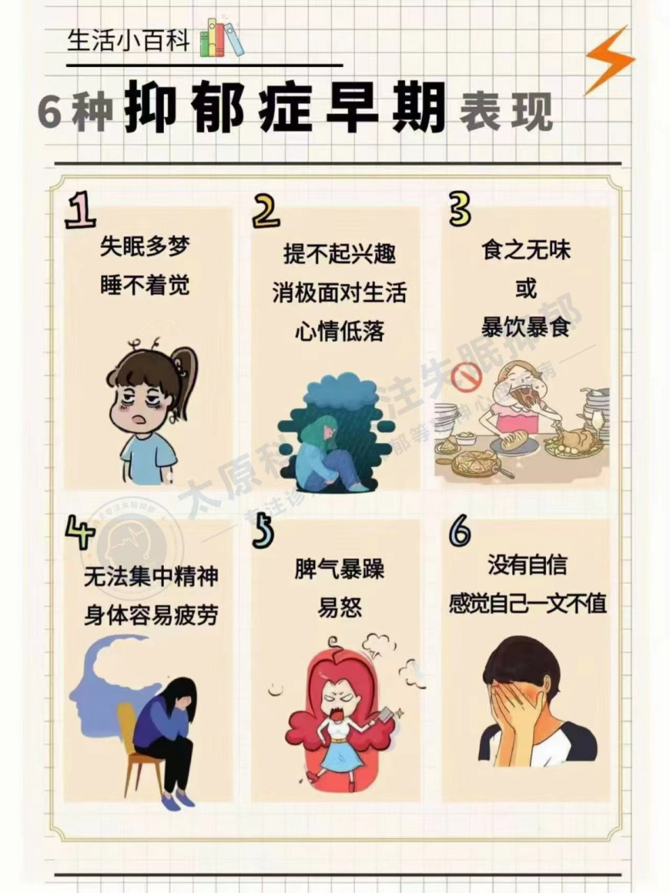 抑郁症的6大早期表现 你知道几种?