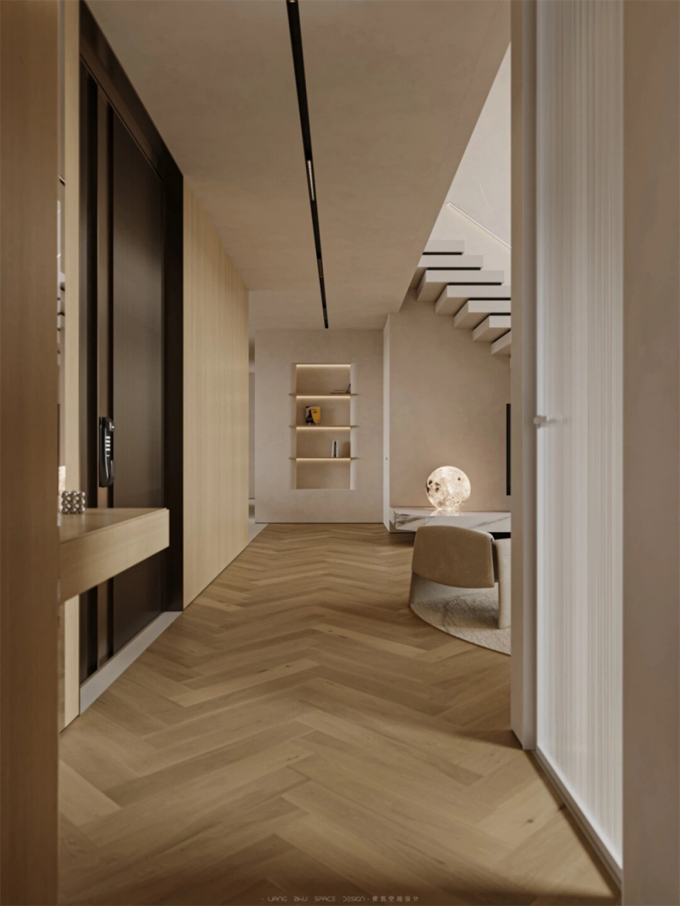 7m挑空客厅 叠步楼梯  叠步楼梯,简直是复式的灵魂所在!