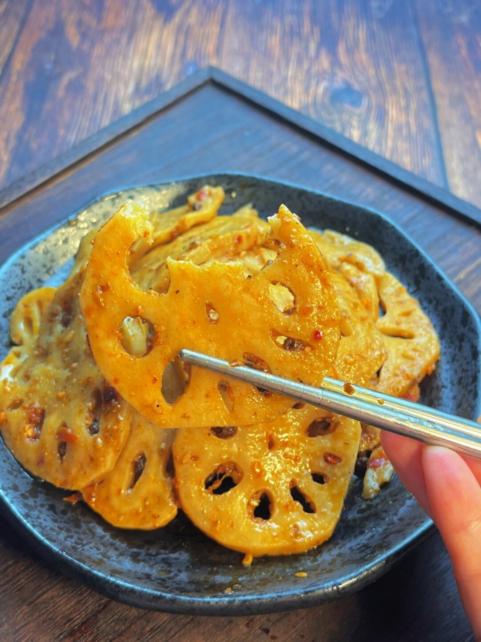 朋友吃了连连说好绝的麻辣藕片!